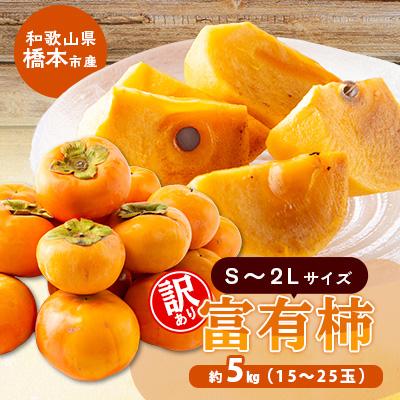 ふるさと納税 橋本市 柿[先行受付]柳フルーツ園(訳あり)富有柿 約5kg