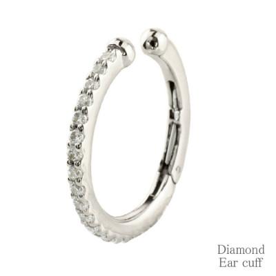 ふるさと納税 中央市 プラチナ ダイヤモンド イヤーカフ