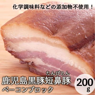 ふるさと納税 姶良市 鹿児島黒豚「短鼻豚(たんびとん)」ベーコン[a-621](姶良市)