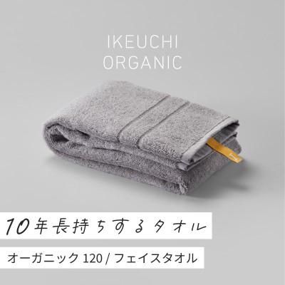 ふるさと納税 今治市 (今治タオル)オーガニック120フェイスタオル2枚 グレイ [I000750GY]