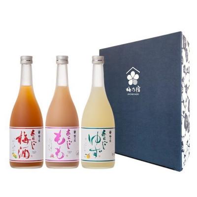 ふるさと納税 葛城市 大人気リキュールの3本セット SG-45(あらごし梅酒・もも・ゆず720mL各1本) |  | 01