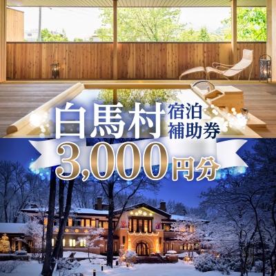 ふるさと納税 白馬村 白馬村 宿泊補助券3,000円分