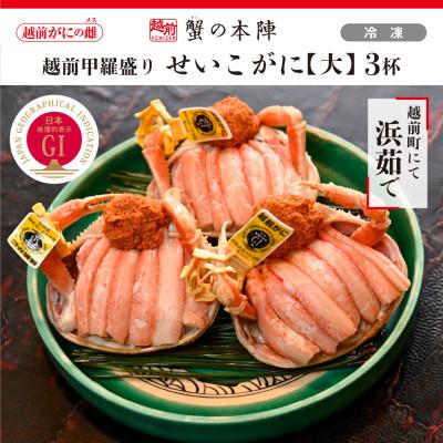 ふるさと納税 越前町 越前甲羅盛り[せいこがに 大]3杯セット
