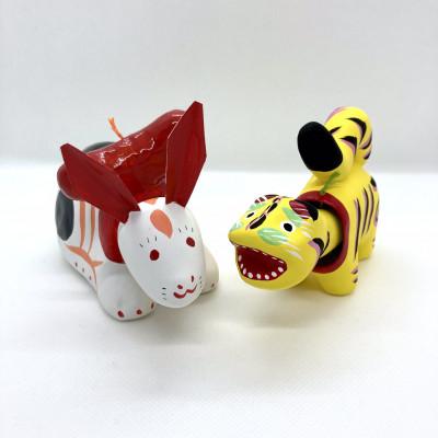 ふるさと納税 ひたちなか市 那珂湊張り子 とら・うさぎ ミニセット