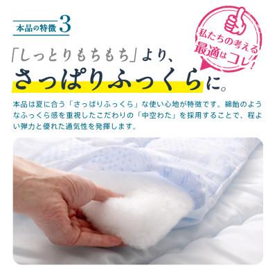 ふるさと納税 柳川市 肌掛け布団 TCガーゼ(夏雲ll) シングル (ブルー系) |  | 02