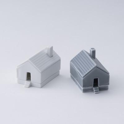 ふるさと納税 嬉野市 House for chopsticks 箸置き 白 グレー 2点set