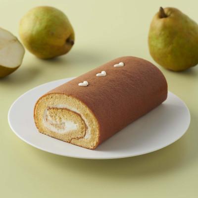 ふるさと納税 酒田市 お米のロールケーキ(庄内産ラ・フランス) 山形県 酒田市 グルテンフリー 米粉