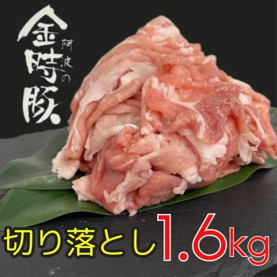 ふるさと納税 阿波市 [冷凍]豚肉 阿波の金時豚 切り落とし 約400g×4パック(計1.6kg)