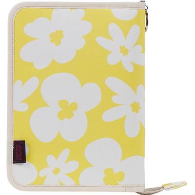 ふるさと納税 島原市 マルチケース(ファスナータイプ)ブライトフラワー イエロー Lモデル 1個