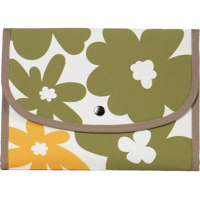 ふるさと納税 島原市 マルチケース(ジャバラタイプ)北欧フラワー クリームカーキ 1個