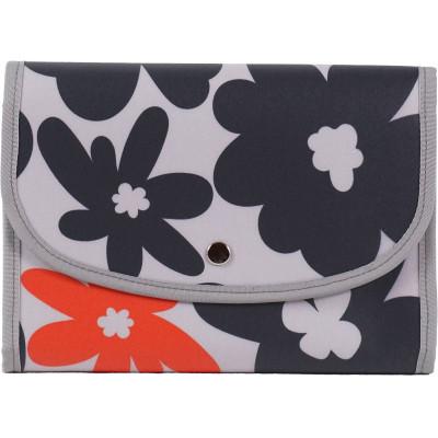 ふるさと納税 島原市 マルチケース(ジャバラタイプ)北欧フラワー グレー 1個