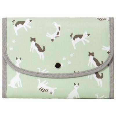 ふるさと納税 島原市 マルチケース(ジャバラタイプ)尾曲がり猫 ピスタチオグリーン 1個