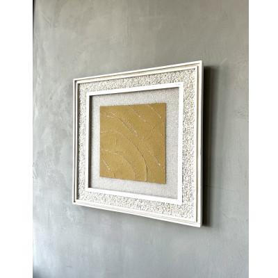 ふるさと納税 清須市 ガラスアート[オリジナル額縁付]スクエア [1点物]