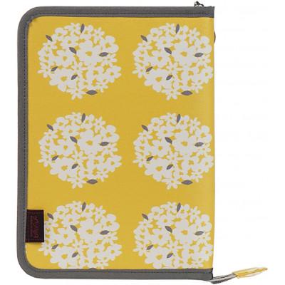 ふるさと納税 島原市 マルチケース(ファスナータイプ)サークルフラワー クロムイエロー Lモデル 1個