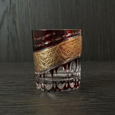 ふるさと納税 海南市 金帯切子漆技 レッド