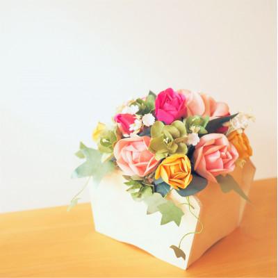 ふるさと納税 上松町 アートフラワーオブジェ"木曽ひのきフルール"