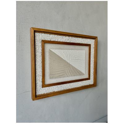 ふるさと納税 清須市 MOODE ガラスアート[オリジナル額縁付][1点物]410×330mm