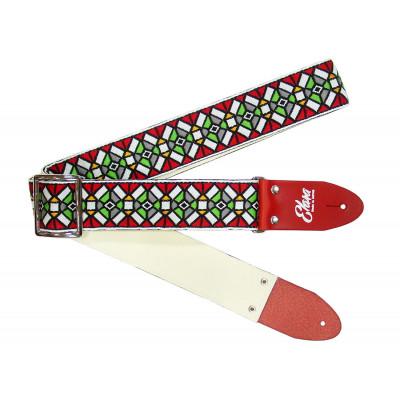 ふるさと納税 郡上市 [ギターストラップ] Elara Straps Stained Glass Red(Red)