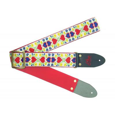 ふるさと納税 郡上市 [ギターストラップ] Elara Straps Pretty Heart Rouge