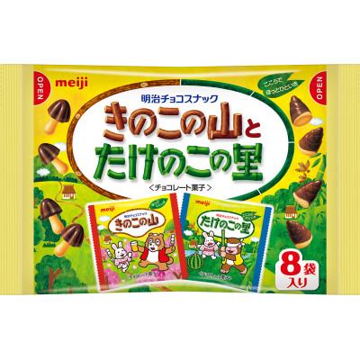 ふるさと納税 高槻市 明治 きのこの山とたけのこの里 18袋