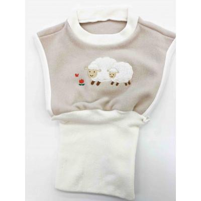 ふるさと納税 田原本町 腹巻き付ベスト ひつじのお散歩 身丈42cm