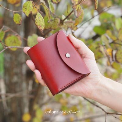 ふるさと納税 七尾市 最小サイズ・折りたたみ財布(マホガニー)