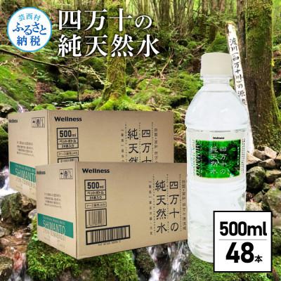 ふるさと納税 芸西村 四万十純天然水 500ml×24本×2cs