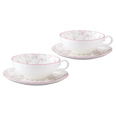 ふるさと納税 みよし市 ノリタケ[キューティーローズ]ティーカップ&amp;ソーサーペア