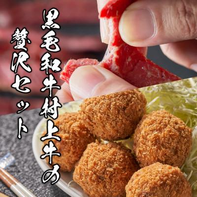 ふるさと納税 村上市 名店「吉祥寺さとう」で修行した名物丸メンチカツ 5個 & 黒毛和牛ビーフジャーキー 50g×2袋 |  | 03