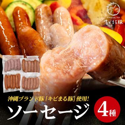 ふるさと納税 糸満市 [沖縄県ブランド豚] キビまる豚 4種のソーセージセット