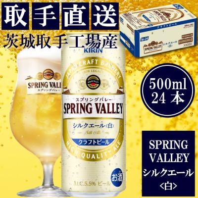 ふるさと納税 取手市 キリン [取手工場産] スプリングバレー シルクエール[白][500ml]24缶ケース