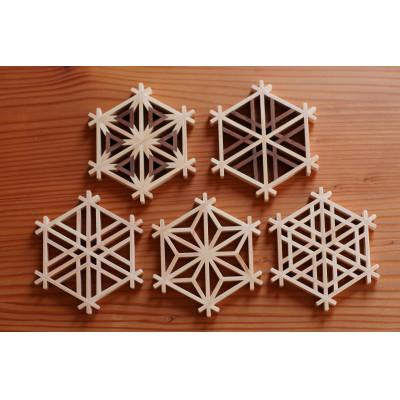 ふるさと納税 上越市 Kinomo 組子コースターセット