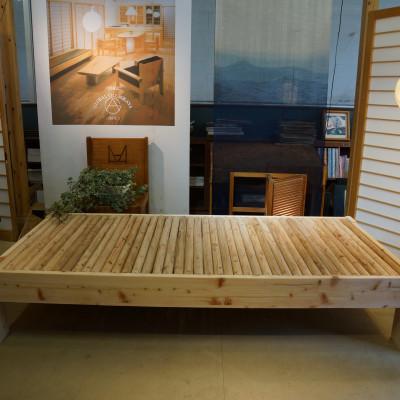 ふるさと納税 えびの市 〜自然と人が調和する家具〜 無垢杉材と桧材のシングルベッド