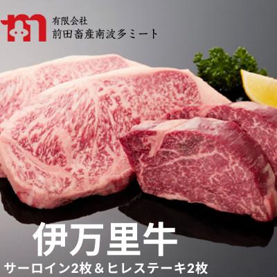 ふるさと納税 伊万里市 [伊万里牛]サーロインステーキ 2枚 &amp; ヒレステーキ 2枚(約900g)
