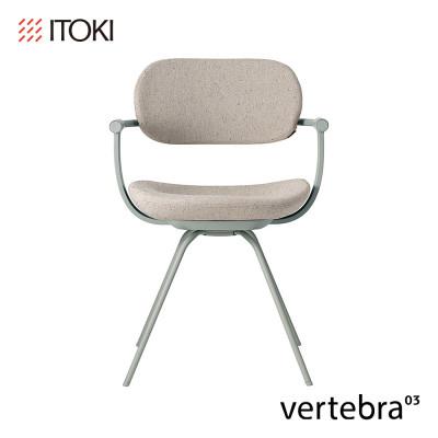 ふるさと納税 近江八幡市 イトーキ『バーテブラ03』4本脚 回転座面 スチール脚 CD張地:エクリュベージュ