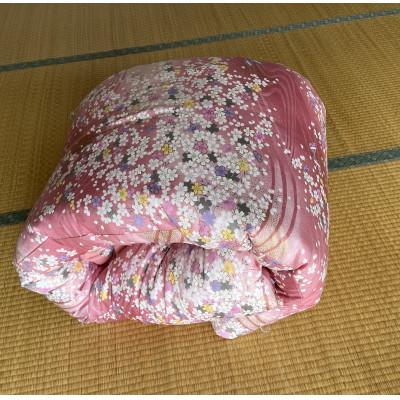 ふるさと納税 阿智村 手つくり和ふとん(掛ふとん)赤柄