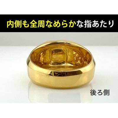 ふるさと納税 南アルプス市 純金(K24)製 印台リングBタイプ 21号