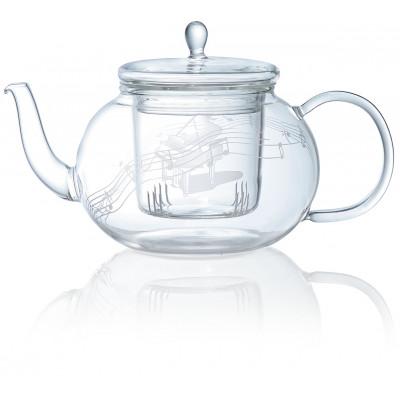 ふるさと納税 船橋市 ミュージックサンドブラスト ティーポット(ピアノ)