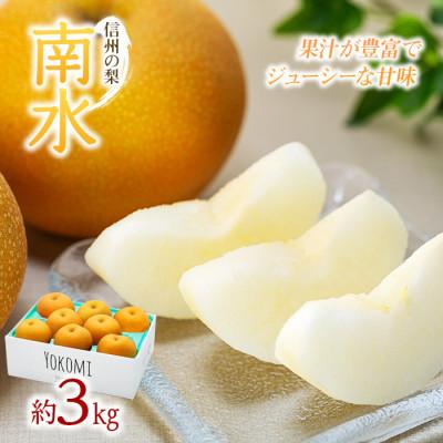 ふるさと納税 箕輪町 2026年秋!信州の梨【南水】約3kg　信州が生んだ甘い梨! |  | 01