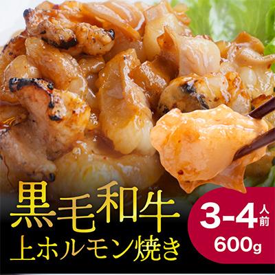 ふるさと納税 舞鶴市 黒毛和牛 上ホルモン焼き 600g 3〜4人前 タレ付き