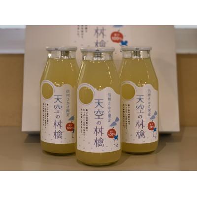 ふるさと納税 坂城町 坂城町産りんご 信州さかき 「天空の林檎」 果汁100%りんごジュース 180ml×12本入り