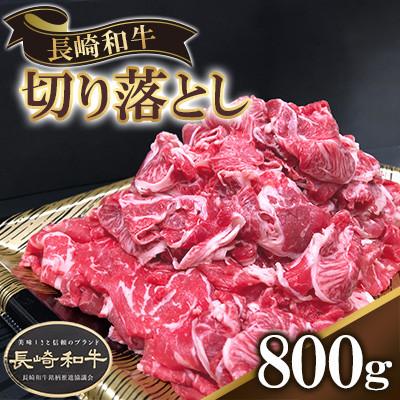 ふるさと納税 大村市 長崎和牛切り落とし800g