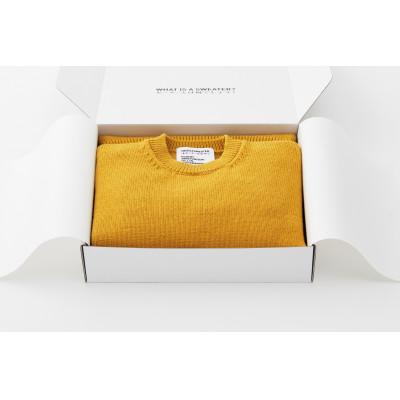 ふるさと納税 山辺町 A1 : A SWEATER IS ORDINARY. ブルー サイズ:4 ユニセックス 米富繊維の画像
