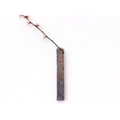 ふるさと納税 上島町 備前焼 掛花入 凛・サンギリ(18cm)