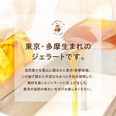 ふるさと納税 あきる野市 はちみつミルクジェラート10個セット(はちみつ2種各1瓶付き)_1