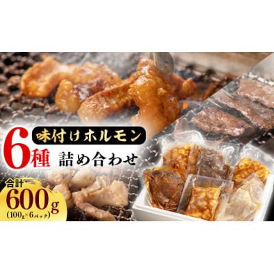 ふるさと納税 寒河江市 [小分けで鮮度抜群]特製タレでお店の味!国産牛ホルモン(塩・味噌)が100g×6パック!