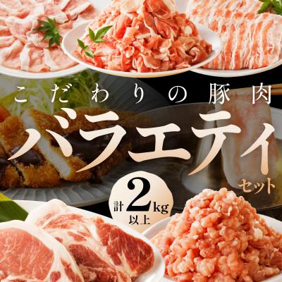 ふるさと納税 京丹後市 [京ブランド豚使用]京都産こだわり豚肉バラエティセット 5種 2kg以上(豚スライス、豚ミンチなど)