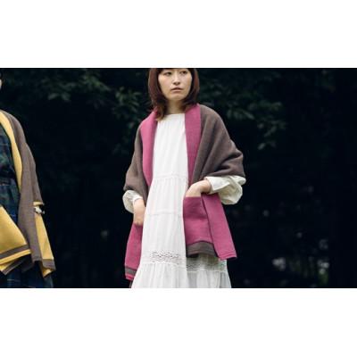 ふるさと納税 五泉市 「CLEMATIS」接結カラフルストール　たたきポケット(ピンク) |  | 03