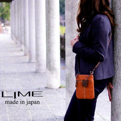 ふるさと納税 高松市 LIME(ライム) ヌメ革ミニショルダーバッグ color:キャメル