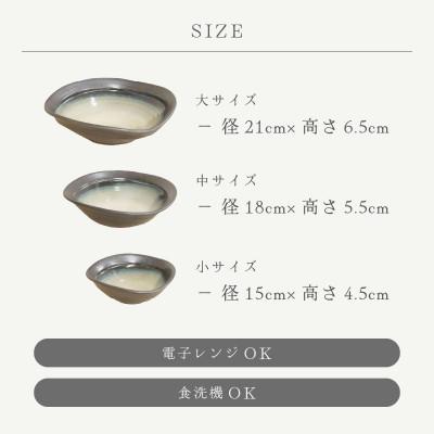 ふるさと納税 越前町 「国成窯」【越前焼】三角鉢 黒 3個セット(大・中